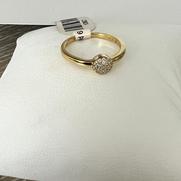 Anna Zuckerman Ollie Cupcake  Ring Gold plated White Crystalline Sz 6 - Picture 4 of 4